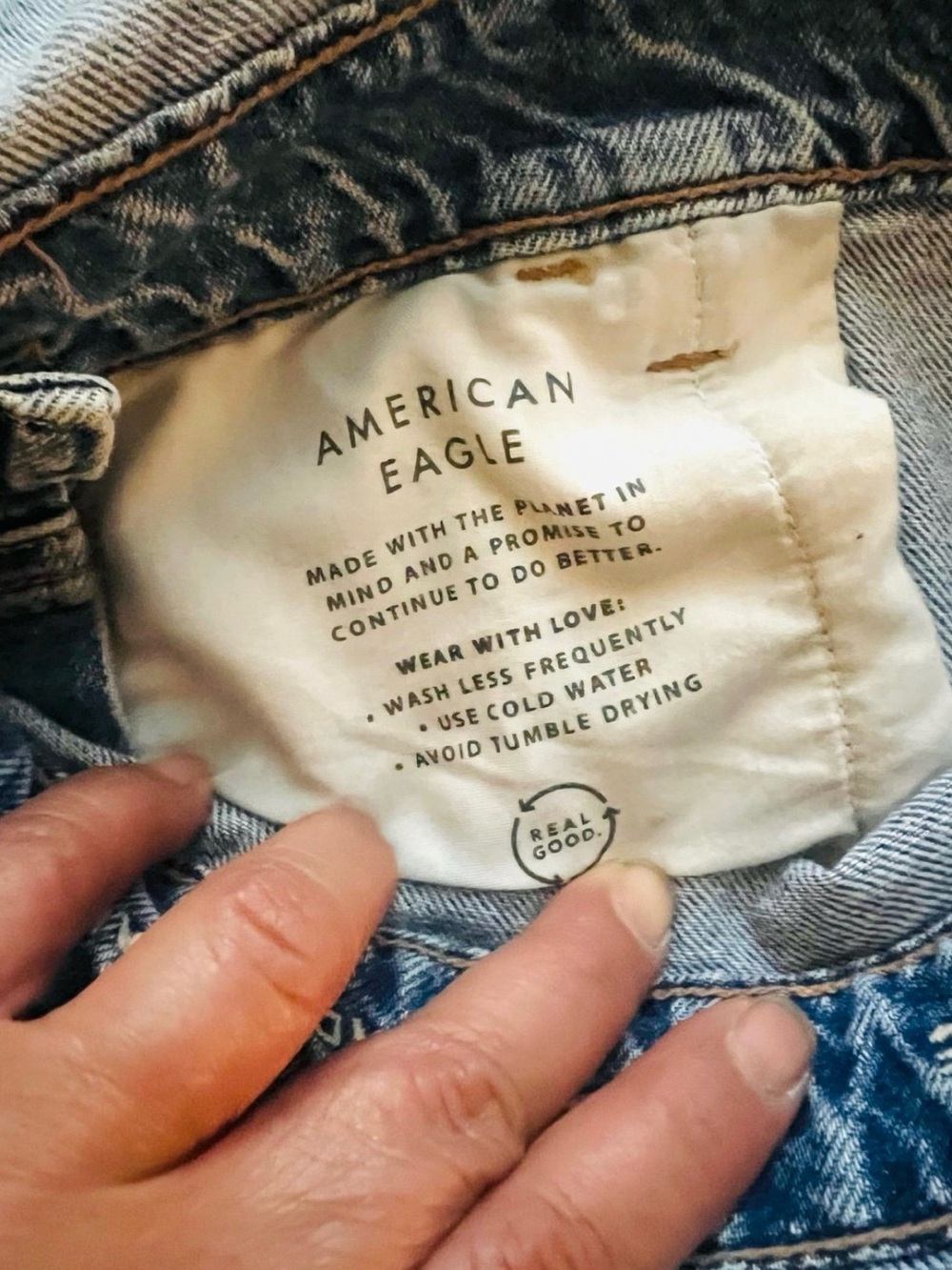 American Eagle Baggy Dad Overall - Picture 6 of 8